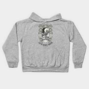 Edgar Allan Poe, Nevermore Raven Bookish Kids Hoodie